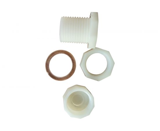 Переходник для врезки в бочку НР 3/4" АВS пластик Профитт 4820777 – изображение 2