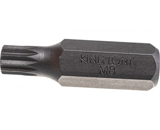 Вставка бита торцевая 10 мм, SPLINE, М8, L = 36 мм KING TONY 163608M – изображение 2