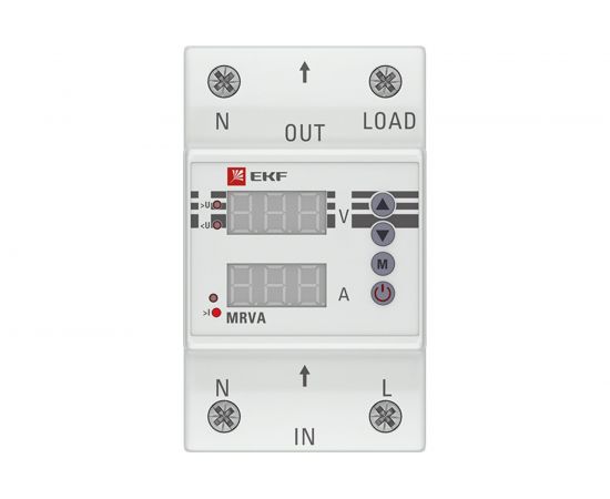 Реле напряжения и тока EKF PROxima MRVA, с дисплеем, 63A, SQ MRVA-63A – изображение 2