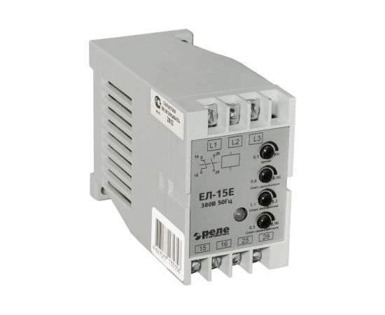 Реле контроля трехфазного напряжения Реле и Автоматика, ЕЛ-15Е 380В 50Гц A8222-77135358 – изображение 2