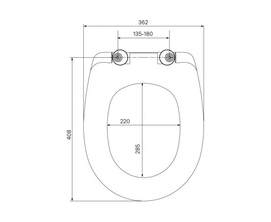 Сиденье для унитаза IDDIS soft close дюропласт ID 136 Dp Sc – изображение 2