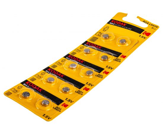 Часовая батарейка Kodak AG4 377 LR626, LR66 KAG410 Б0044709 – изображение 2