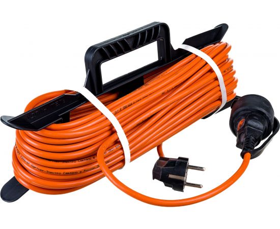 Удлинитель шнур Партнер-Электро GardenLine на рамке с/з ПВС 3х1 16A 30м IP 44 US205С-130OR – изображение 2