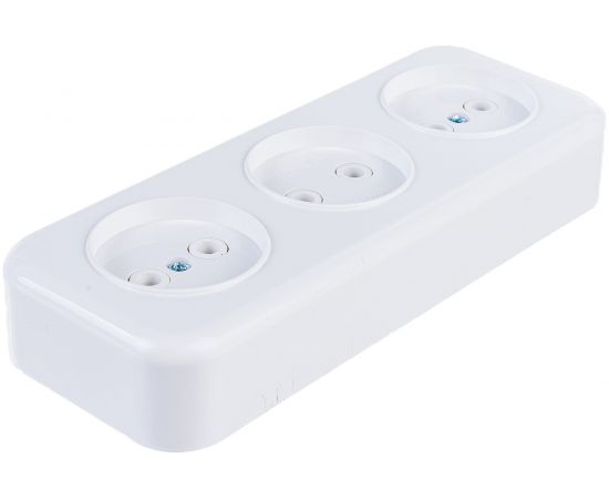 Розетка Bylectrica 3-местная ОУ серия Прочие изделия, белый, РА16-244 – изображение 3