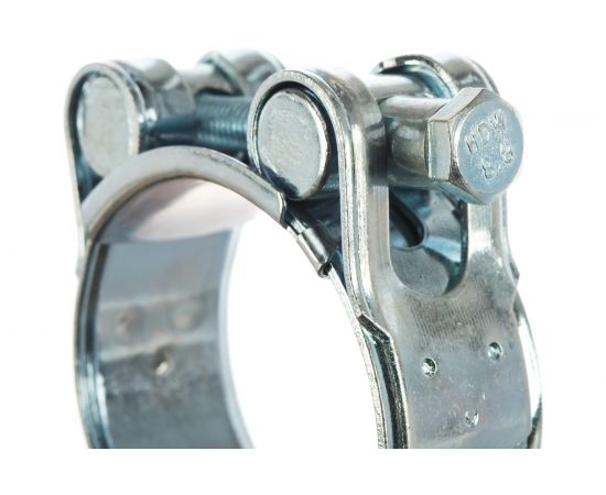 Металлические хомуты СИБРТЕХ, силовые, 44-47мм, ширина 22мм, шарнирный, W1, 2шт 47537 – изображение 3