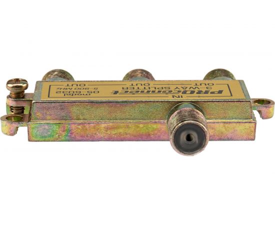 Делитель ТВ PROconnect на 3 выхода F разъём 5-900 МГц 05-6032 – изображение 3