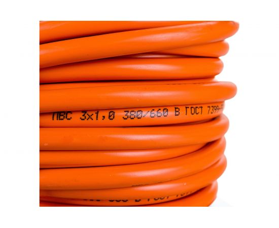 Удлинитель шнур Партнер-Электро GardenLine на рамке с/з ПВС 3х1 16A 30м IP 44 US205С-130OR – изображение 3