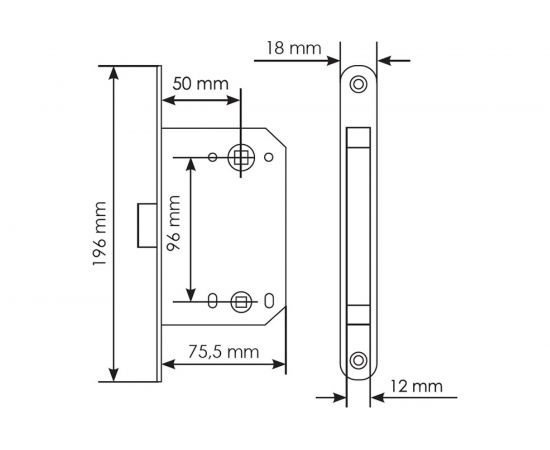 Сантехническая магнитная защелка MORELLI M1895 SC цвет-матовый хром 9011267 – изображение 3
