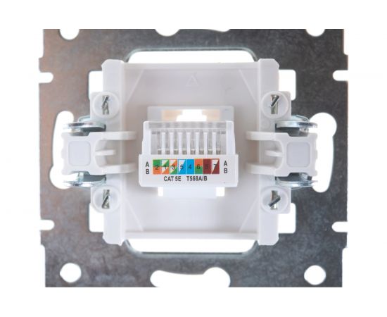 Компьютерная розетка LEZARD RAIN белая 703-0288-139 – изображение 3