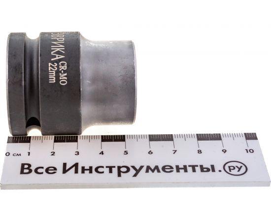 Головка торцевая 6-гранная ударная (22 мм; 50 мм; 3/4"") ЭВРИКА ER-95910 – изображение 4