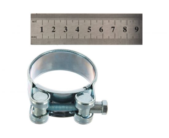 Металлические хомуты СИБРТЕХ, силовые, 44-47мм, ширина 22мм, шарнирный, W1, 2шт 47537 – изображение 4