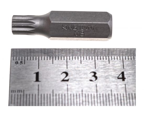 Вставка бита торцевая 10 мм, SPLINE, М8, L = 36 мм KING TONY 163608M – изображение 4