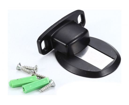 Дверной ограничитель магнитный, скрытой установки, Brante чёрный 606784 – изображение 5