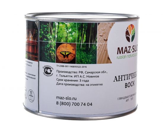 Античный воск MAZ-SLO бесцветное 0.5 л 8067074 – изображение 5