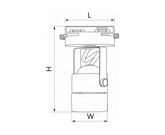 Трековый однофазный светильник на шинопровод FERON GU10, AL191, 50W, 230V, черный 41592 – изображение 5