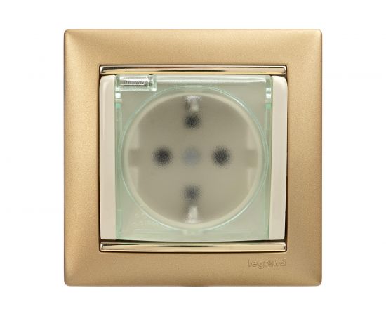 Механизм розетки Legrand 1-м СП Valena защитные шторки с защитной крышкой IP44 слоновая кость Leg 774120 – изображение 7
