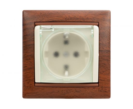 Механизм розетки Legrand 1-м СП Valena защитные шторки с защитной крышкой IP44 слоновая кость Leg 774120 – изображение 8