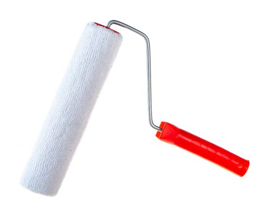 Малярный валик РемоКолор с рукояткой Велюр, ось 6мм, D48мм, 250мм, 04-2-306 