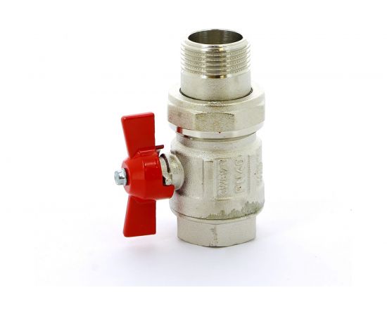 Шаровой кран ITAP IDEAL с накидной гайкой, полнопроходной, бабочка, 1 098 