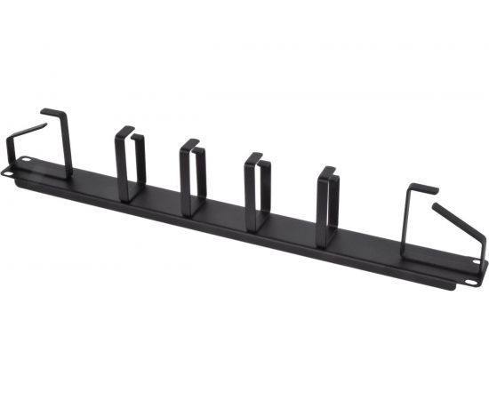 Кабельный органайзер ЦМО, горизонтальный, 19"", 1U, 6 колец, черный ГКО-1-6-9005 