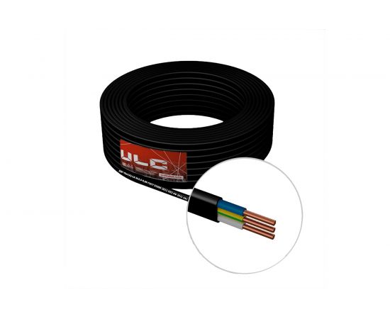 Кабель ВВГ-ПнгА-LS ULC 3х2.5 черный 20м ULС0046 