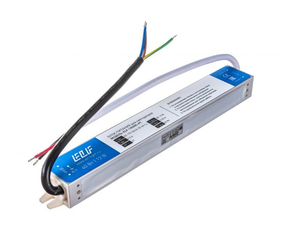 Герметичный компактный блок питания ELF 12В, 40Вт, металл, IP67 12040С-PT 