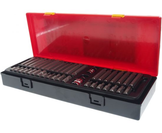 Набор бит TORX/HEX/SPLINE с адаптерами (40 предметов; 3/8"" / 1/2"") JTC JTC-K1402 
