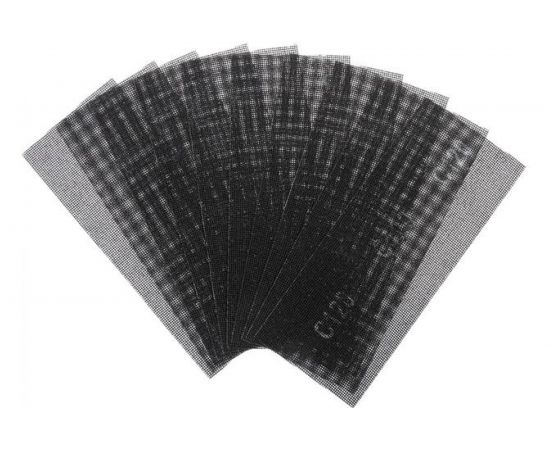 Сетка абразивная водостойкая (10 шт; 115х280 мм; Р120; корунд) TUNDRA 1300832 