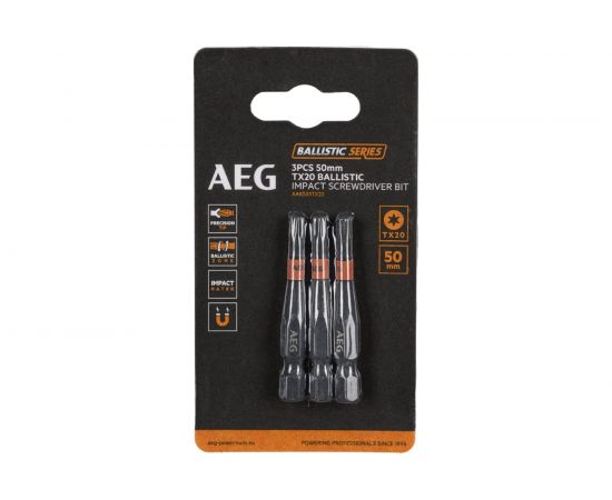 Биты ударные AAK503TX20 (3 шт; TX20; 50 мм) AEG 4932479187 