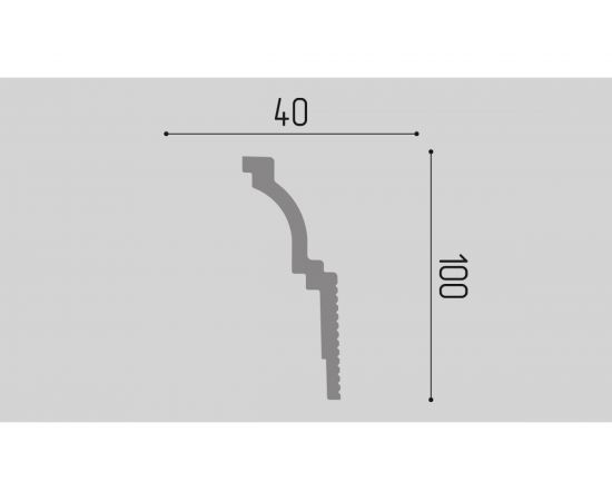 Карниз П20 Де-Багет 100/40 – изображение 2