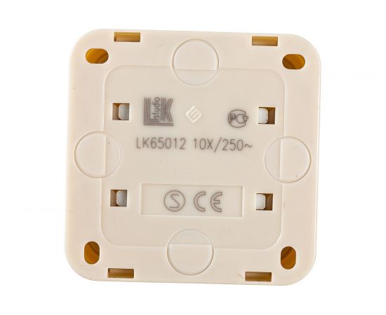 1-клавишный выключатель LK Studio схема 1, открытой установки, бежевый 810101 – изображение 2