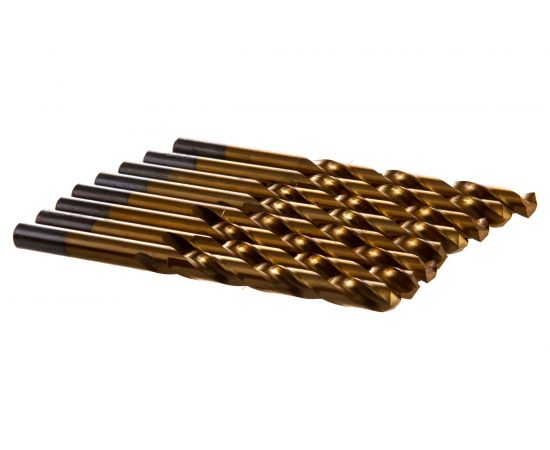 Сверло по металлу Профи (8 шт; 8.7 мм; HSS-TIN; бокс) Атака 8077300 – изображение 2