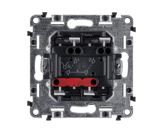 Механизм выключателя Legrand 2-кл. СП Valena Allure 10А IP20 250В Leg 752705 1180936 – изображение 2