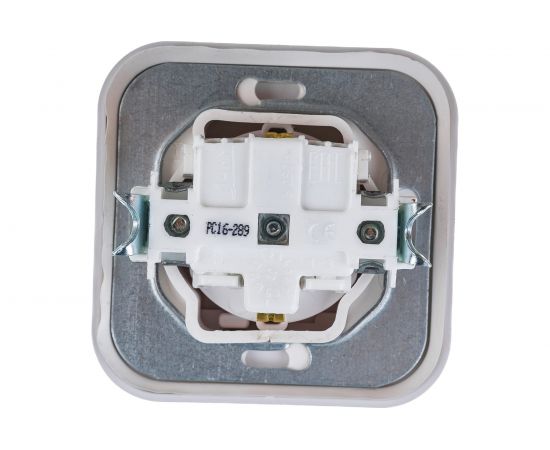 Розетка Bylectrica 1-местная СУ с заз.конт. IP44, серия ГАРМОНИЯ, белый, РС16-289 – изображение 2