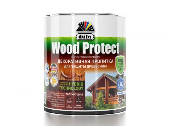 Пропитка для защиты древесины Dufa Wood Protect тик 750 мл МП000015769 – изображение 2