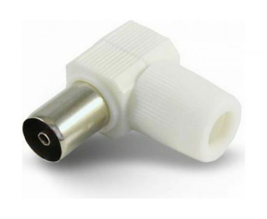 Антенный штекер Pro Legend пластиковый, розетка, угловой, белый, PL2005 – изображение 2