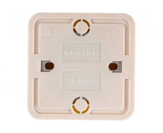 2-клавишный выключатель АБК-СИЛА 10А "АЛЬТАИР" слоновая кость 5400202 – изображение 3