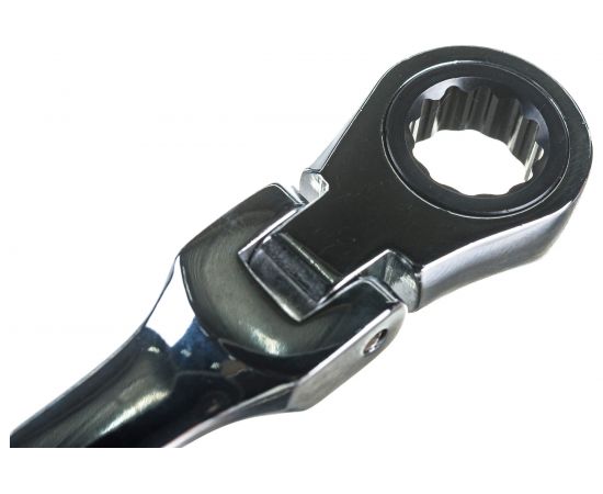 Комбинированный трещоточный ключ МастерАлмаз с гибкой головкой, 180 град, 10 мм 10502919 – изображение 3