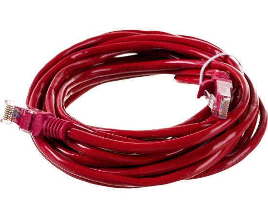 Патч-корд ExeGate UTP-RJ45-RJ45-5e-5M-RD, UTP, cat.5e, 5м, красный 282034 – изображение 3