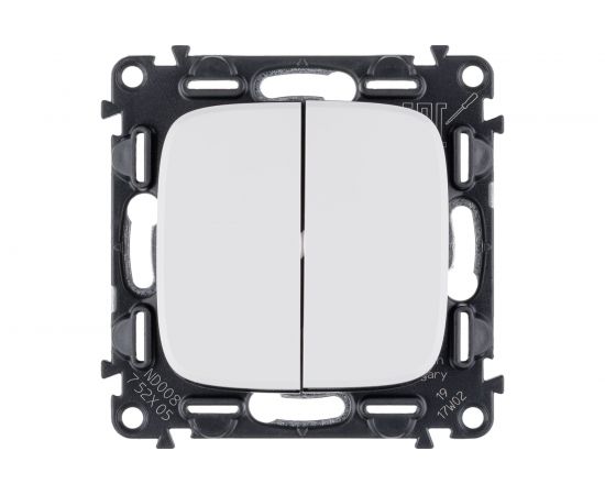Механизм выключателя Legrand 2-кл. СП Valena Allure 10А IP20 250В Leg 752705 1180936 – изображение 3