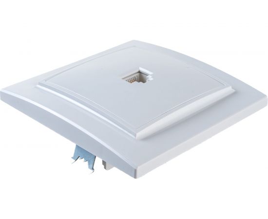Розетка EKF Минск RJ-45 1-местная СП белая Basic SQERK01-035-10 – изображение 3