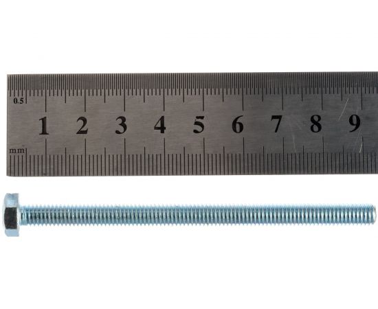 Болт КРЕП-КОМП полная резьба, цинк DIN933 6х 90 пр.5,8 15шт бп690мф – изображение 3