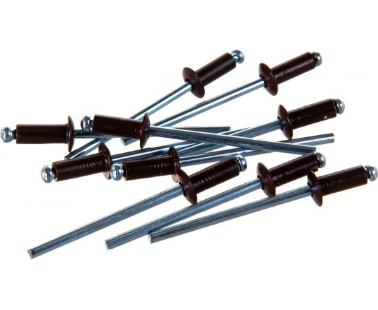 Заклепка тяговая Al-сталь (30 шт; 3.2х8 мм; коричневая) ЕВРОПАРТНЕР 4 2413 1 – изображение 4