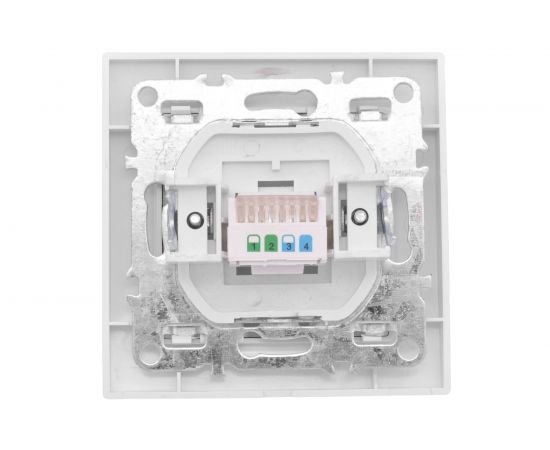 Розетка EKF Минск RJ-45 1-местная СП белая Basic SQERK01-035-10 – изображение 5