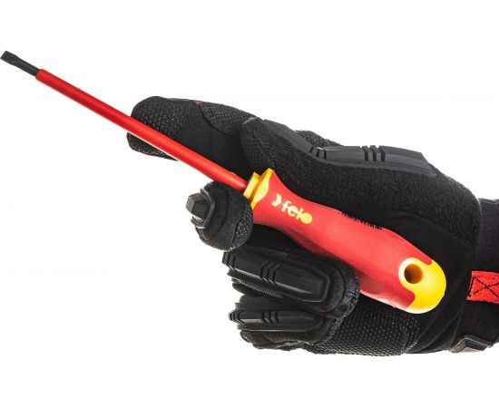 Диэлектрическая отвертка Felo Ergonic 5,5х1,0х125 плоская шлицевая 41305590 – изображение 5