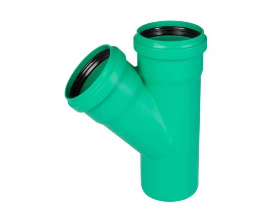 Тройник ливневой канализации Ostendorf 160/110, 45 градусов 772350 