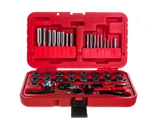 Набор метчиков и плашек МАСТАК SK-5 1/8""-1/2"" кейс, 40 предметов 351-10040C 