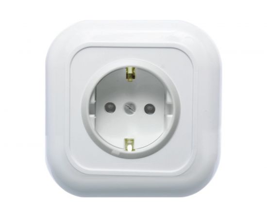 Розетка Кунцево-Электро ВАЛЕНТИНА скрытой установки одноместный РС16-328 7655 