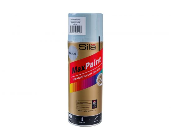 Универсальная аэрозольная эмаль Sila HOME Max Paint (серый RAL 7040; 520 мл) SILP7040 