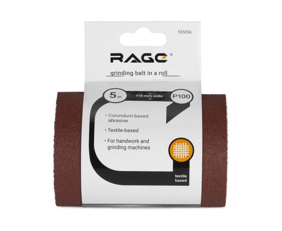 Лента шлифовальная (115 мм; 5 м; Р100) VIRA by RAGE 555056 